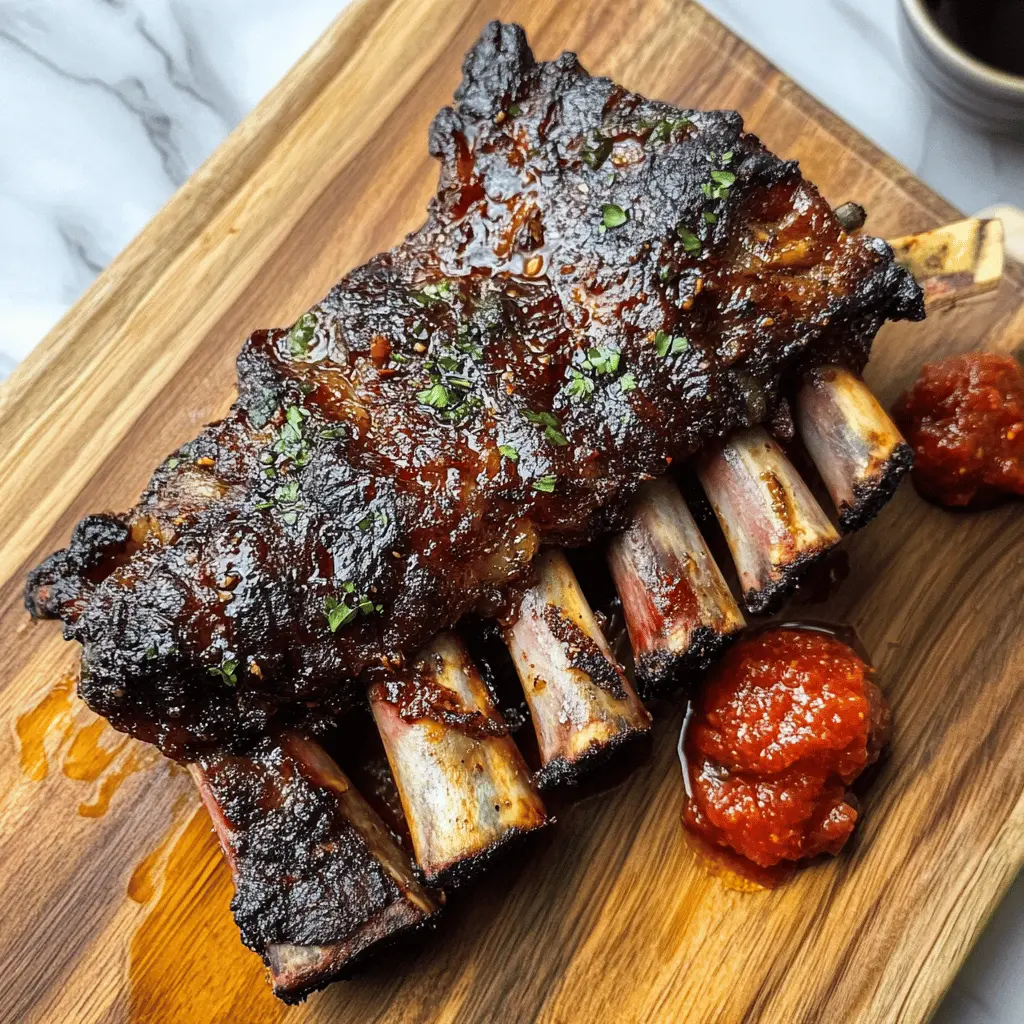 These smoked beef back ribs are a true delight for meat lovers! Juicy, tender, and packed with flavor, they are perfect for your next barbecue or family gathering. Seasoned with a savory rub and cooked to perfection, these ribs will be the star of your meal. Save this recipe for a delicious dinner that everyone will love! Perfect for summer cookouts or cozy indoor feasts.