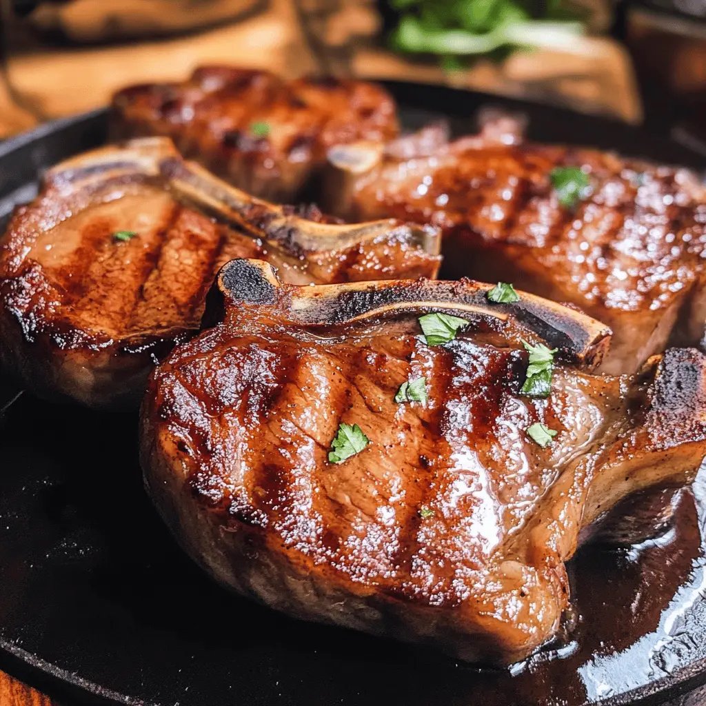 Transform your pork chops with this flavorful marinade that brings out the best in every bite! This easy recipe features a blend of tangy vinegar, savory garlic, and aromatic herbs, making your pork chops juicy and delicious. Perfect for grilling or baking, save this marinade for your next family meal or barbecue gathering! Enjoy tender and mouthwatering pork chops that everyone will love!